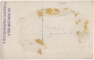 Pozsony, Pressburg, Bratislava; Városháza, Jezsuiták temploma / town hall, church. photo (ragasztóny...