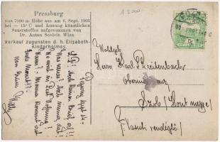 Pozsony, Pressburg, Bratislava; légi felvétel 7000 méter magasból / aerial view. Dr. Anton Schlein (...