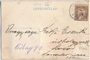 1901 Kis tükröcske, mondd meg bátran ki a legszebb az országban. Angyalkás üdvözlőlap valódi tükörre...