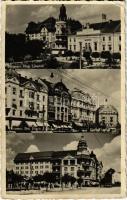 1938 Temesvár, Timisoara; Piata Libertatii, Bul. Regele Ferdinand / tér, utca, villamos / square, street view, tram (Rb)