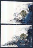 2001. 200Ft 4 klf "János Vitéz, Pál utcai fiúk, Toldi, Lúdas Matyi" érmés levelezőlapon so...