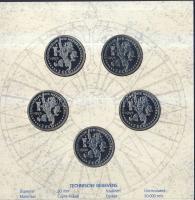 Hollandia 1995. 2Ecu 5klf db "Vitorlázás" szettben T:BU Tanúsítvánnyal!