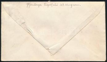 1917 Ajánlott levél Pozsonyligetfaluból Morvaországba, portózva