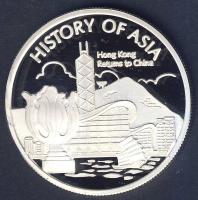 Cook-szigetek 2005. 1$ Ag "Ázsia történelme-Hongkong visszakerül Kínához" T:PP Tanúsítvánnyal!