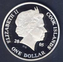 Cook-szigetek 2005. 1$ Ag "Ázsia történelme-Hongkong visszakerül Kínához" T:PP Tanúsítvánn...