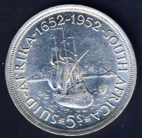 Dél-Afrika 1952. 5Sh Ag "Fokváros felfedezése" T:2 ph.