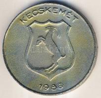 1986. "Borverseny-Kecskemét" ffém emlékérem T:2 Eredeti díszdobozban!