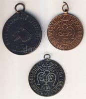 DN "Ebtenyésztők Országos Egyesülete" 3db klf díjérem T:2,2/3