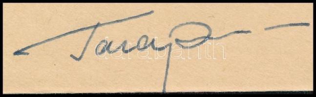 Jurij Alekszejevics Gagarin (1934-1968) szovjet űrhajós autográf aláírása alkalmi borítékon / Autograph signature of Yuriy Alekseyevich Gagarin (1934-1968) Soviet astronaut on special cover