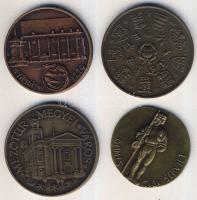 4db klf Br emlékérem az 1970-80-as évekből T:2