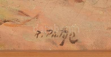 Pintye Rudolf (1902 - ): Santiago Beach. Olaj, vászon, fakeretben,, 50×65 cm