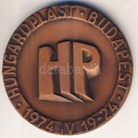 DN "A vállalat kiváló brigádja" szocialista, nagyalakú Br plakett + 1974. "Hungaropla...