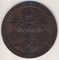 1981. "Orvosi Világkongresszus" nagyalakú Br plakett T:2