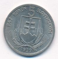 Szlovákia 1939. 5K Ni "Andrej Hlinka" T:2
Slovakia 1939. 5 Korún Ni "Andrej Hlinka&q...