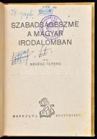 5 db szocialista tanulmány egy kötetben: Révész Ferenc: Szabadságeszme a magyar irodalomban; Hatvany...