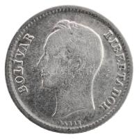 Venezuela 1954. 25c Ag T:2-
Venezuela 1954. 25 Centimos Ag C:VF
Krause Y#35