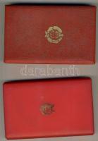 1960-as évek "Honvédelmi Érdemérem" 10év + 15év (igazolvánnyal) T:2 Eredeti díszdobozban!