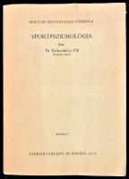 Dr. Rókusfalvy Pál: Sportpszichológia. Magyar Testnevelési Főiskola. Bp., 1974, Tankönyvkiadó, 223+1 p. Kiadói papírkötés, a borítón kis szakadásokkal. Megjelent 430 példányban.