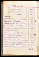 cca 1922-1947 Czettler Gyula gyógyszerész Szt. Lélek gyógyszertár Budafok, 2 db régi jegyzetfüzet, s...