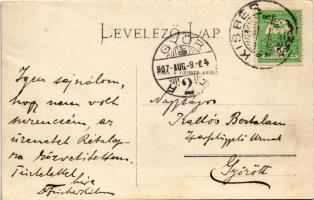 1907 Bőnyrétalap (Győr), Hegyeshalmi Fischer Kálmán úrilaka Sóskútere pusztán, villa, kastély. Tulaj...