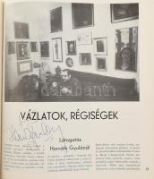 1970 Műgyűjtő II. évf. 4. száma. Benne számos aláírással és dedikációval, közte: Kadosa Pál zeneszer...