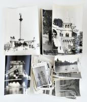 Vegyes felvételek Budapestről, kb. 57 db fekete-fehér fotó, vegyes méretben