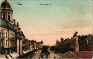 1913 Arad, Andrássy út. Husserl M. kiadása / street view