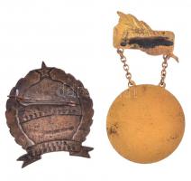 ~1950. "Vegyipari és Energiaügyi Miniszter - Kazincbarcika Építéséért Emlékérem" zománcozo...