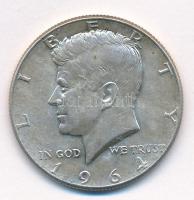 Amerikai Egyesült Államok 1964. 1/2$ Ag "Kennedy" T:2 USA 1964. 1/2 Dollar Ag "Kennedy" C:XF Krause KM#202