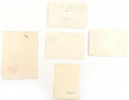 cca 1930-1940 Magyar Királyi Operaházban készült fotók, 5 db, az egyiken Horthy Miklós kormányzóval,...