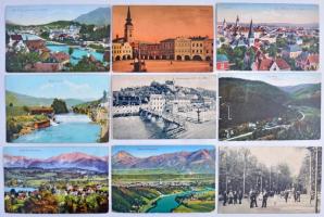 Kb. 150 db RÉGI képeslap vegyes minőségben: üdvözlőlapok, városok, motívumok, hölgyek és életképek /...