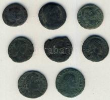 Római Császárság 8db kisbronz T:vegyes
