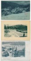 7 db főleg RÉGI történelmi magyar város képeslap vegyes minőségben / 7 mostly pre-1945 historical Hu...