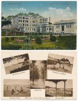 Balaton - 5 db régi képeslap (Balatonfüred, Balatonberény, Badacsony, Siófok-Vilmatelep)