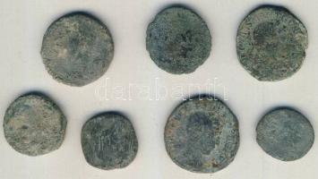Római Császárság 7db kis- és középbronz T:3-,4