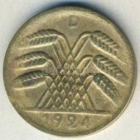 Német Birodalom / Weimari Köztársaság 1924D 50 Reutenpfenning érdekes korabeli hamisítványa T:haszná...