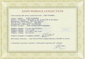 Andy Warhol (1928-1987): Mickey Mouse - Disney. Litográfia, papír, jelzett a nyomaton. Kézzel sorszá...