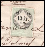 1855 Beregszászi szabó és gombkötő tanulólevél, eredetileg 1833 adták ki, de hiteles formában újra k...