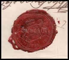 1855 Beregszászi szabó és gombkötő tanulólevél, eredetileg 1833 adták ki, de hiteles formában újra k...