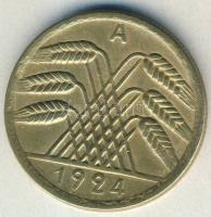 Német Birodalom / Weimari Köztársaság 1924A 50 Reutenpfenning érdekes korabeli hamisítványa előlapon...