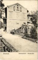 1914 Oravicabánya, Oravica, Oravicza, Oravita; zárdanyaraló. Káden József kiadása / Klostervilla / cloisters villa (r)