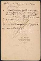 cca 1880 Marosvásárhely főtere, keményhátú fotó Ciehulski és Csonka műterméből, hátoldalon feliratoz...