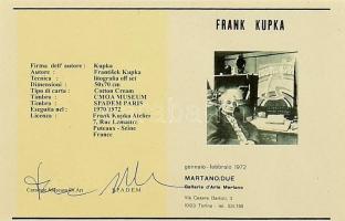 Frank, František Kupka (1871-1957) Ofszet-litográfia, papír, jelzett a nyomaton. Kézzel sorszámozott...