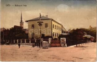 1916 Dés, Dej; Rákóczi ház, Neudorfer Mór raktára. Medgyesy Lajos kiadása / mansion, warehouse (EK)