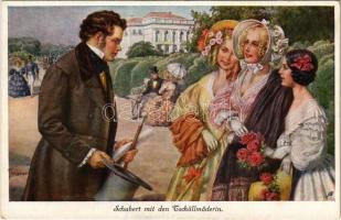 Schubert mit den Tschöllmäderln. W.R.B. & Co. Serie Nr. 22-129.
