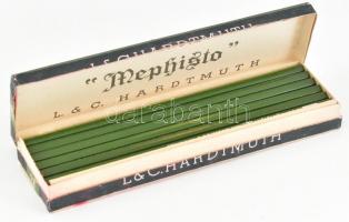 L. & C. Hardtmuth "Mephistot" csehszlovák ceruza komplett papírdoboznyi