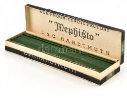 L. & C. Hardtmuth Mephisto csehszlovák ceruza komplett papírdoboznyi