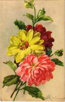 1928 Flowers s: C. Klein (ázott sarok / wet corner)