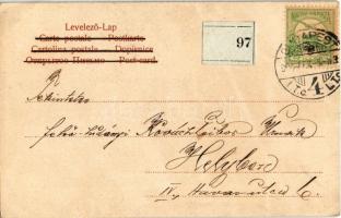 1904 Erdélyi román juhász. D.T.C.L. Serie 301. 12. / Rumänischer Hirte aus Siebenbürgen / Romanian s...