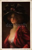 1913 Evening and you Lady art postcard. Reinthal & Newman Serie 109. (EK)